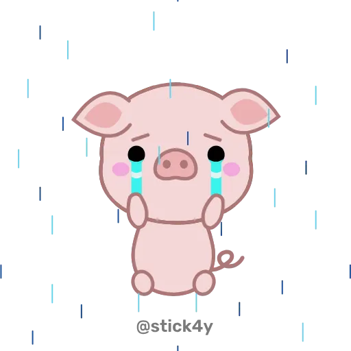 😭 Стикер «Милые животные» для Telegram