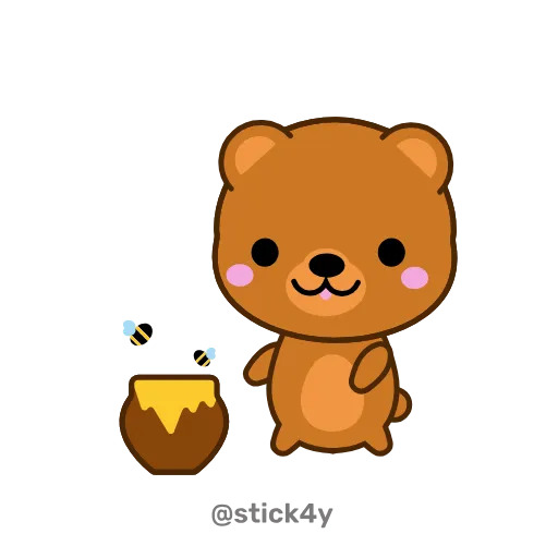 🎂 Стикер «Милые животные» для Telegram