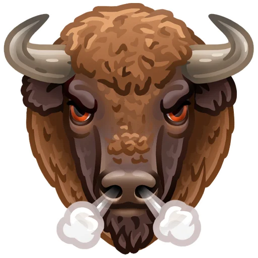 🦬 Стикер «Just zoo it» для Telegram
