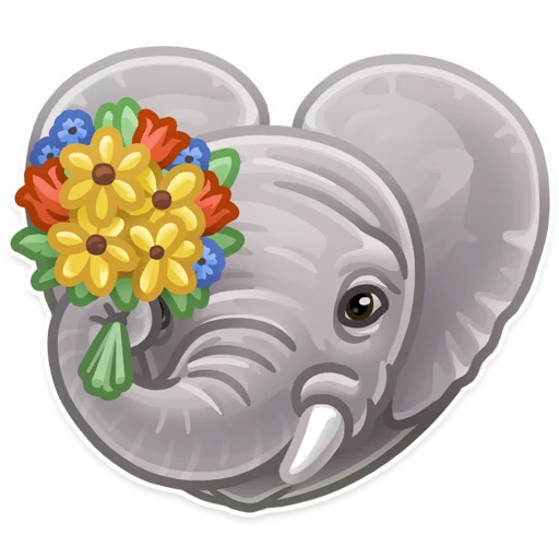 🐘 Стикер «Just zoo it» для Telegram