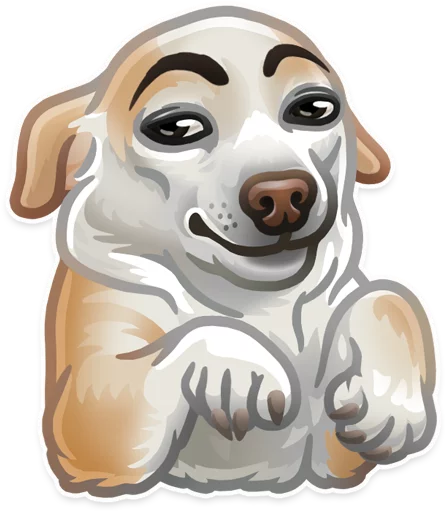 🐶 Стикер «Just zoo it» для Telegram