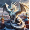 Стикер 21 Дракон Несёт Елочку