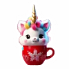 🦄 Эмодзи «Зимнее звери в кружке» для Telegram