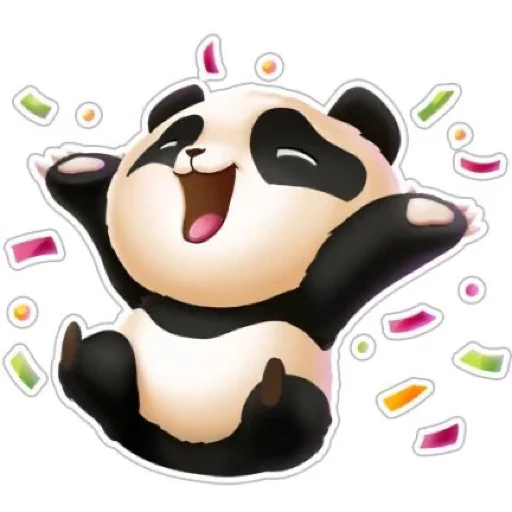 🥳 Стикер «Панда» для Telegram