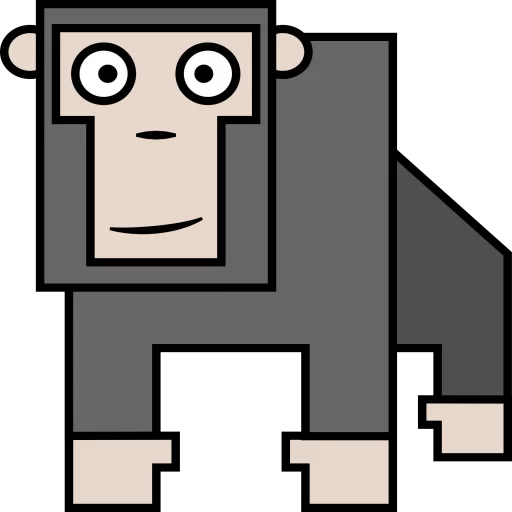 🦍 Стикер «Nice animals» для Telegram
