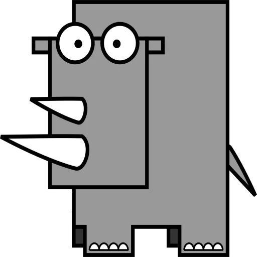 🦏 Стикер «Nice animals» для Telegram