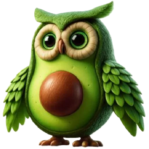 🦉 Стикер «animals or food» для Telegram