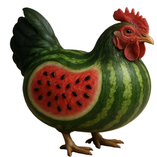 🍉 Стикер «animals or food» для Telegram