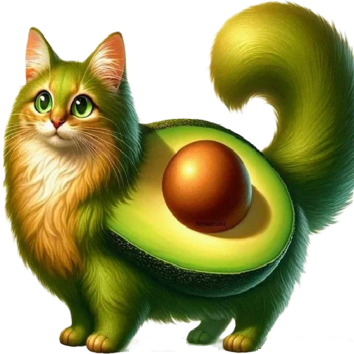 🥑 Стикер «animals or food» для Telegram