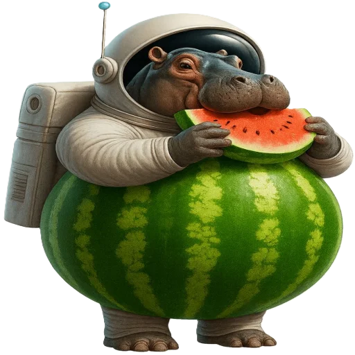 🍉 Стикер «animals or food» для Telegram