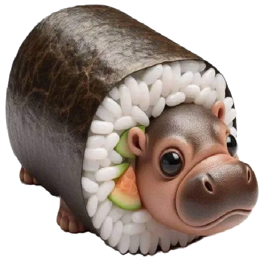 🦛 Стикер «animals or food» для Telegram