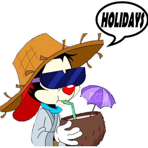 🏝 Стикер «ANIMANIACS» для Telegram
