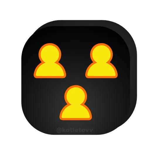 👤 Эмодзи «Значки» для Telegram