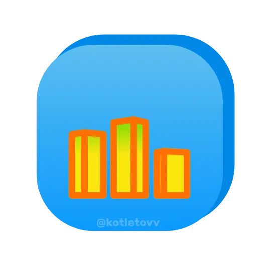 📈 Эмодзи «Значки» для Telegram