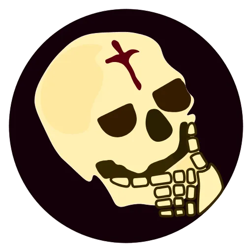 💀 Стикер «Animated Skull» для Telegram