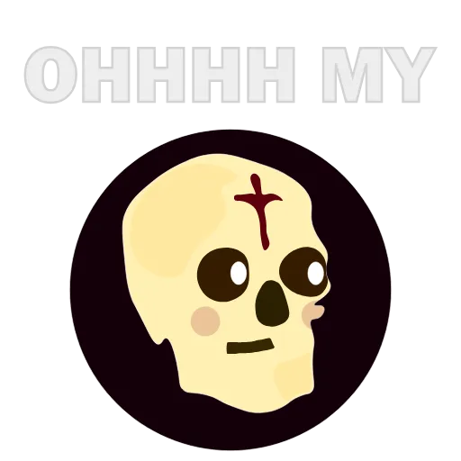 👻 Стикер «Animated Skull» для Telegram