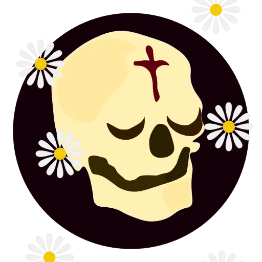 💀 Стикер «Animated Skull» для Telegram