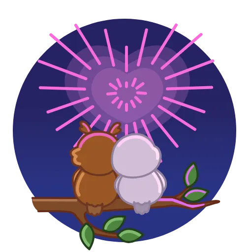 😗 Стикер «Animated Birds» для Telegram