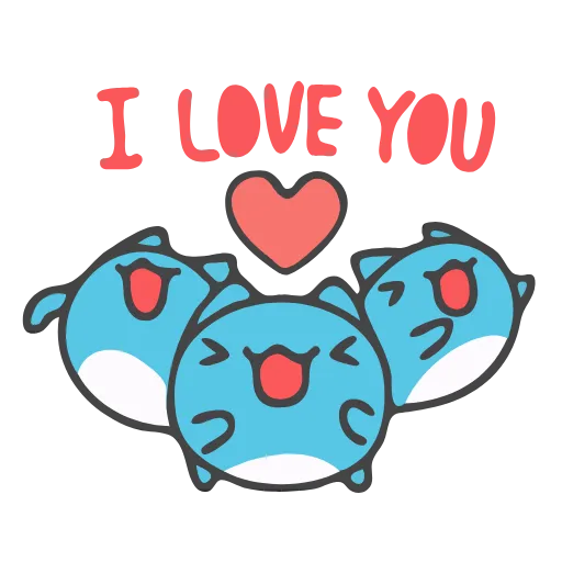 🥏 Стикер «Animated Blue Cat» для Telegram