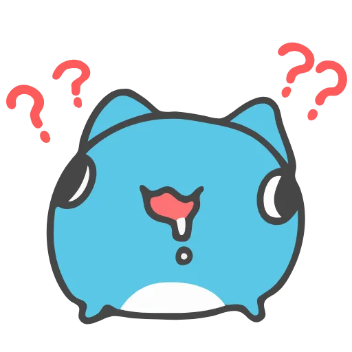 🥏 Стикер «Animated Blue Cat» для Telegram