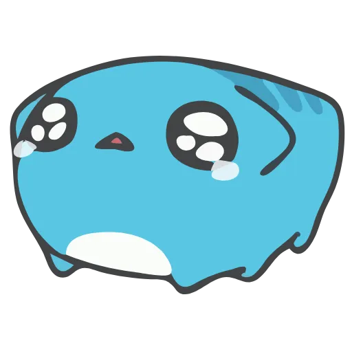 🥏 Стикер «Animated Blue Cat» для Telegram