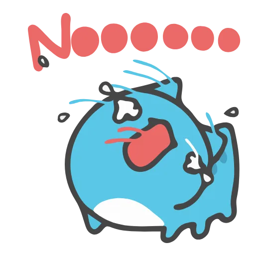 🥏 Стикер «Animated Blue Cat» для Telegram