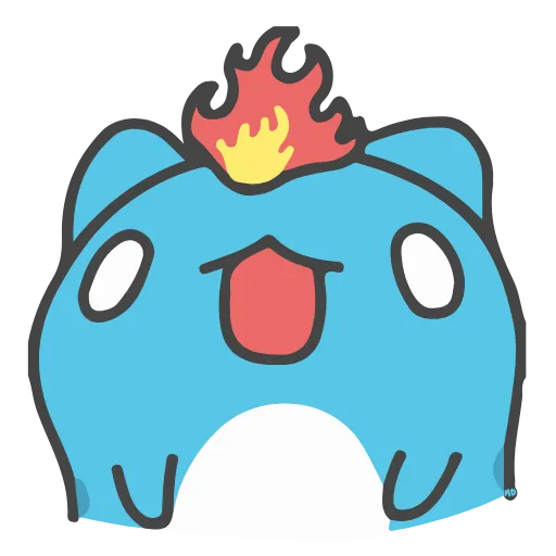 🥏 Стикер «Animated Blue Cat» для Telegram