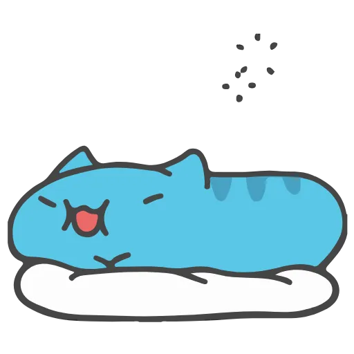 🤪 Стикер «Animated Blue Cat» для Telegram