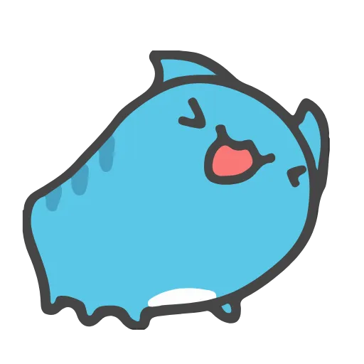 🤨 Стикер «Animated Blue Cat» для Telegram
