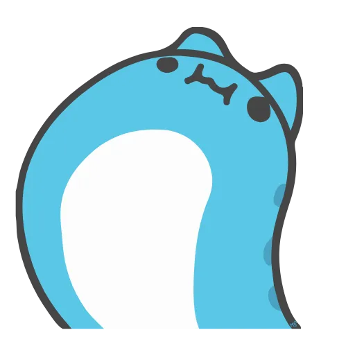 😚 Стикер «Animated Blue Cat» для Telegram