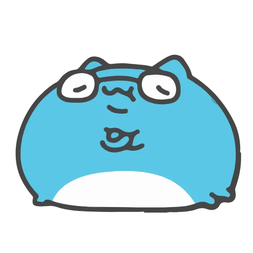 🤪 Стикер «Animated Blue Cat» для Telegram
