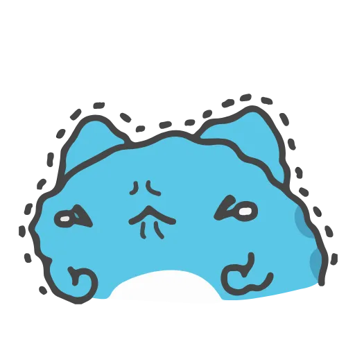 😚 Стикер «Animated Blue Cat» для Telegram