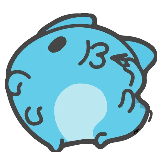 😞 Стикер «Animated Blue Cat» для Telegram