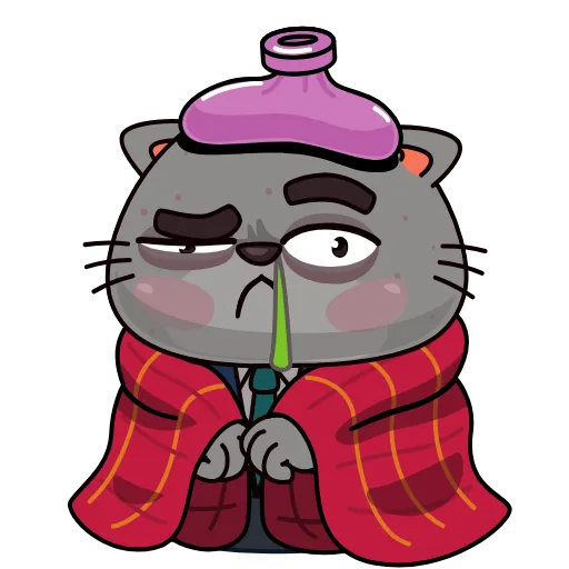 🤒 Стикер «Бизнес кот» для Telegram