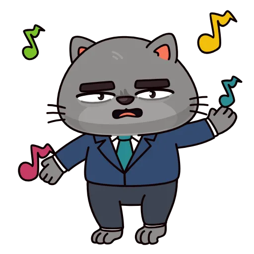 🕺 Стикер «Бизнес кот» для Telegram