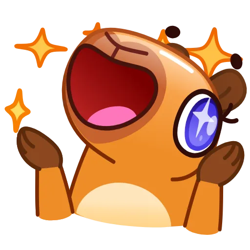 🤩 Стикер «Капибара» для Telegram