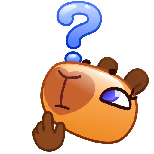 🤔 Стикер «Капибара» для Telegram