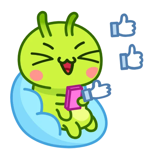 👍 Стикер «Гусеница» для Telegram