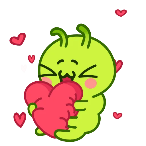 🥰 Стикер «Гусеница» для Telegram