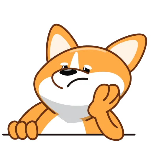 😮‍💨 Стикер «Корги» для Telegram