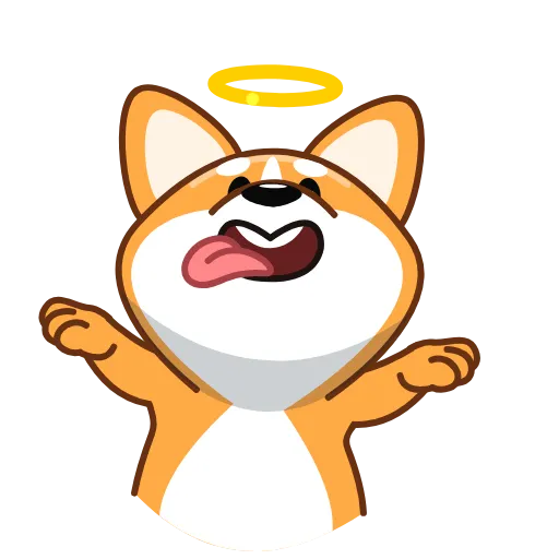 😇 Стикер «Корги» для Telegram