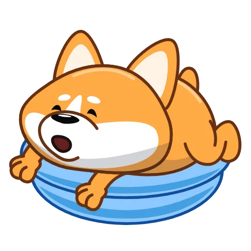 😴 Стикер «Корги» для Telegram