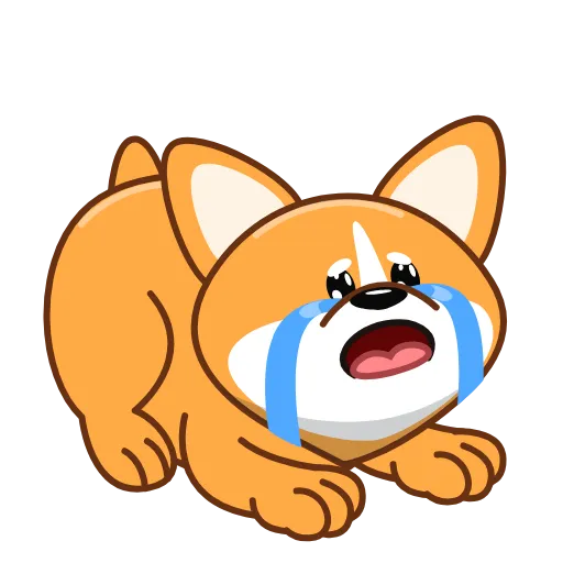 😭 Стикер «Корги» для Telegram