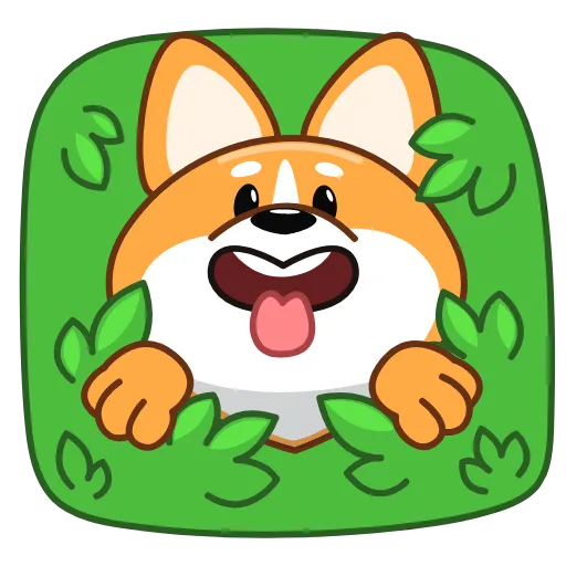 😛 Стикер «Корги» для Telegram