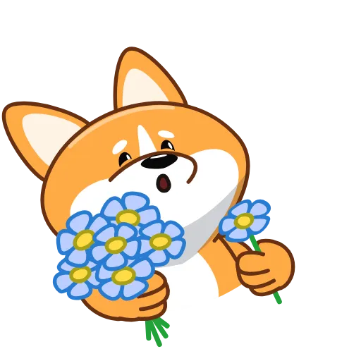 💐 Стикер «Корги» для Telegram