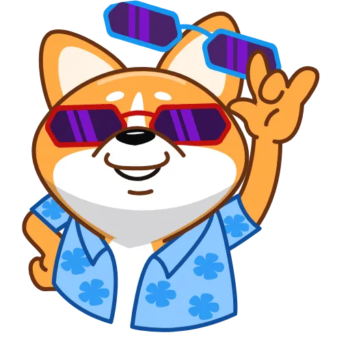 😎 Стикер «Корги» для Telegram