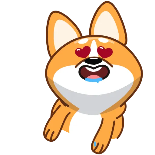 😍 Стикер «Корги» для Telegram