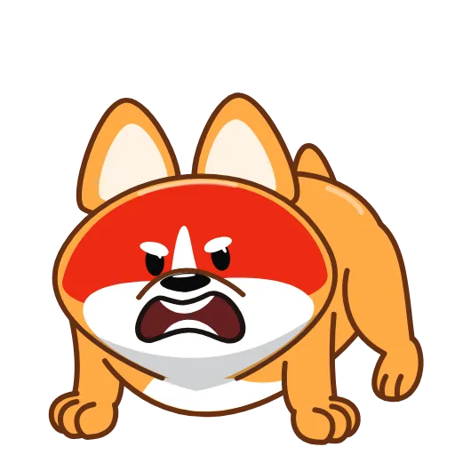 😡 Стикер «Корги» для Telegram