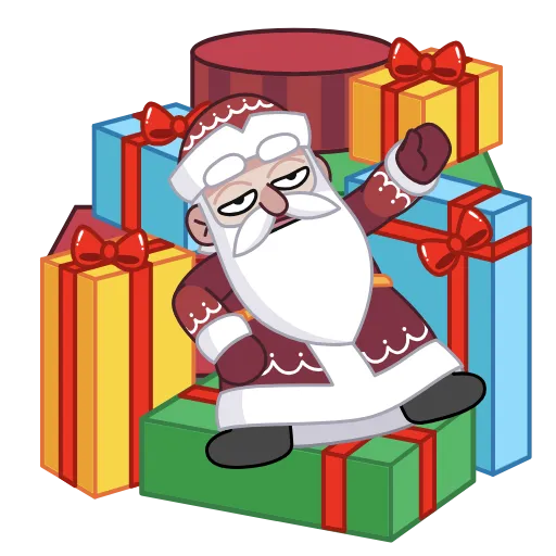 🫠 Стикер «Дед Мороз» для Telegram