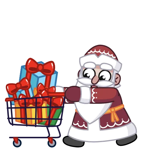 🛒 Стикер «Дед Мороз» для Telegram